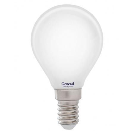 Лампа GLDEN-G45S-M-6-230-E14-6500  1/10/100