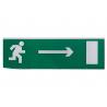 Сменное табло "Направление к эвакуационному выходу направо" зеленый фон для "Топаз" TDM
