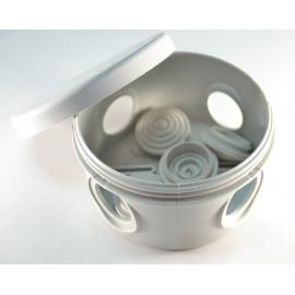 Коробка распаячная откр/уст IP54 d70х50мм 4 входа (Рувинил) (67020)