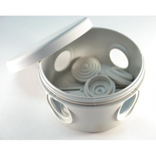 Коробка распаячная откр/уст IP54 d70х50мм 4 входа (Рувинил) (67020)