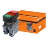 Кнопка двойная MPD4-11R (зеленая/красная) (LED) в сборе d22мм/24В (ПУСК/СТОП) линза красная TDM
