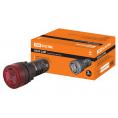 Сигнализатор звуковой AD22-22M/r31 d22 мм (LED) индикация 220В AC красный TDM