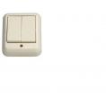 Выключатель откр/уст 2-кл. с подсветк IP20 10А слоновая кость А56-007М "Прима" (Schneider Electric)