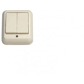 Выключатель откр/уст 2-кл. с подсветк IP20 10А слоновая кость А56-007М "Прима" (Schneider Electric)