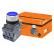 Кнопка MP1-21L(LED) в сборе d22мм/24В 1з+1р синяя TDM