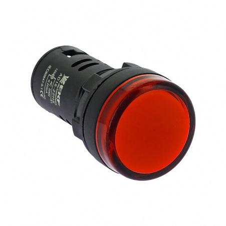 Светосигнальный индикатор красный LED d22мм 230В AD-22HS (EKF) 