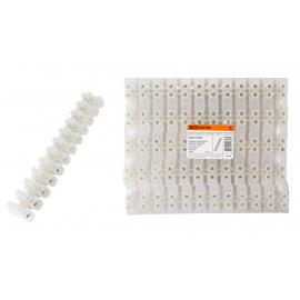 Зажим винтовой ЗВИ-150 полипропилен 10-35мм2 12пар 100°С белый TDM