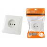 Розетка 2П 10А 250В белая "Ильмень" TDM