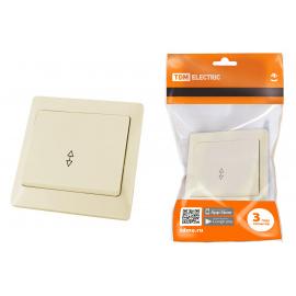 Выключатель 1 кл. на 2 направления 10А сл. кость "Ильмень"   TDM