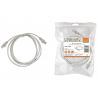Патч-корд народный U/UTP Cat 5e 4PR 24AWG PVC, литой 1 м, серый