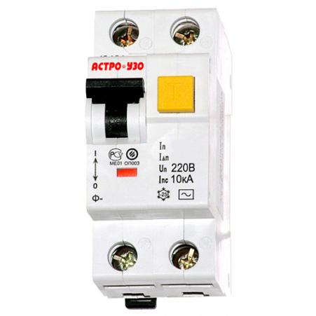 Выключатель дифференциальный (УЗО)  40А/ 30мА 2P Ф-3211 В40  тип AC (Астро-УЗО) 