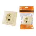 Розетка телефонная RJ11 + компьютерная RJ45 сл. кость "Таймыр" TDM