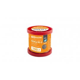 Припой ПОСу 95-5, проволока, ГОСТ 21931-76, Ø1 мм, 100 г, катушка, серия "Алмаз" TDM