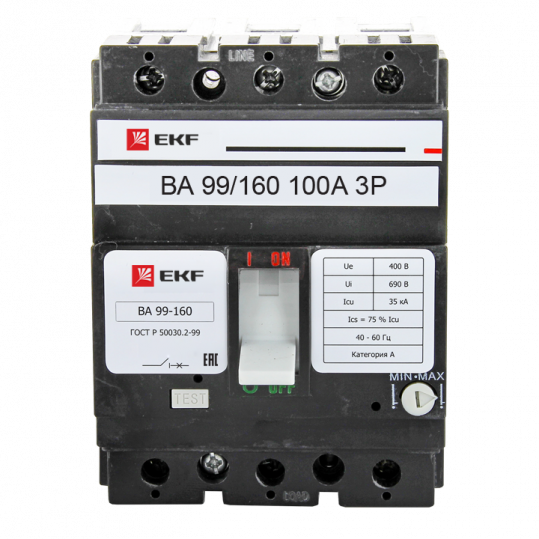  100А 3P ВА-99/160 35кА (EKF)