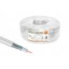 Кабель коаксиальный RG 6 CCS (100м) для внутр. прокладки белый народный