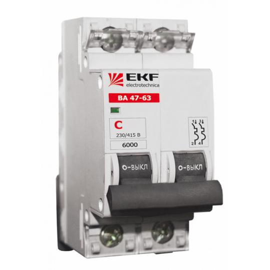   50А 2P ВА47-63 C50 4,5кА (EKF) 
