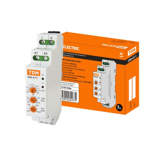 ОМ-611 0,5/5А-01 (1ф, через ТТ, 0,5-5А) TDM