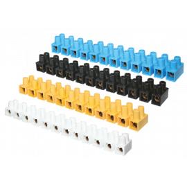 Клеммная колодка  6 кв.мм 6 А белая 12 конт. пар (PLASTEX)