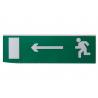 Сменное табло "Направление к эвакуационному выходу налево" зеленый фон для "Топаз" TDM