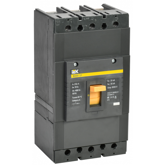 Выключатель автоматический ВА88-37 3Р 250А 35кА IEK