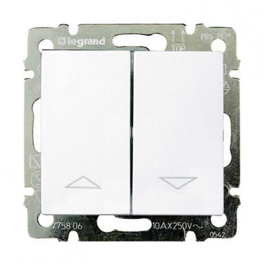 Выключатель скр/уст для упр. жалюзи IP20 10А  белый "Valena" (Legrand) 774404
