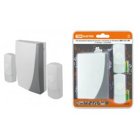 Звонок ЗББ-12/1-2М (беспр., бат., 2 кнопки) TDM