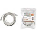 Патч-корд народный U/UTP Cat 5e 4PR 24AWG PVC, литой 3 м, серый