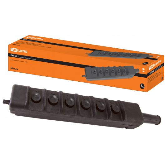 Пост кнопочный ПКТ-60 на 6 кнопок с ключом IP30 TDM