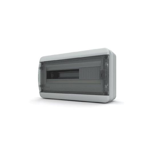 Бокс навесной IP65 18 мод. BNK 65-18-1 (прозрачная черная дверь) (TEKFOR)