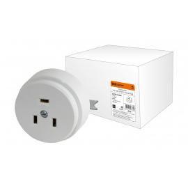Розетка РШ 32А 250В 2Р+РЕ СУ белая TDM