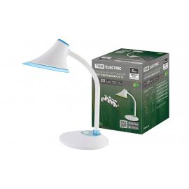 Светильник светодиодный настольный СН-12, 5 Вт, гибкий, выключатель, 5500 К, голубой, 220 В, TDM