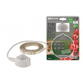 Умная подсветка SMD2835-30LED/m-IP20-5В-2,4Вт-6000К(1 м),датчик движ.и освещ.,акк. Li-Ion1100мАч TDM