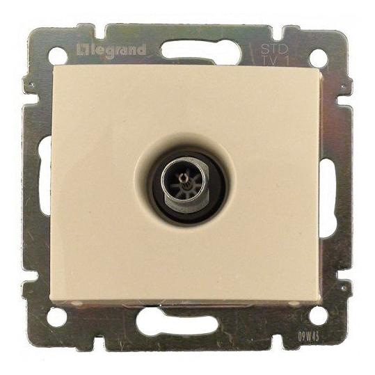 Розетка телевизионная скр/уст слоновая кость звезда "Valena" (Legrand) 774329
