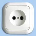 Розетка скр/уст 1-мест. без заземления IP20 16А белая РС16-228 (Беларусь) (72)