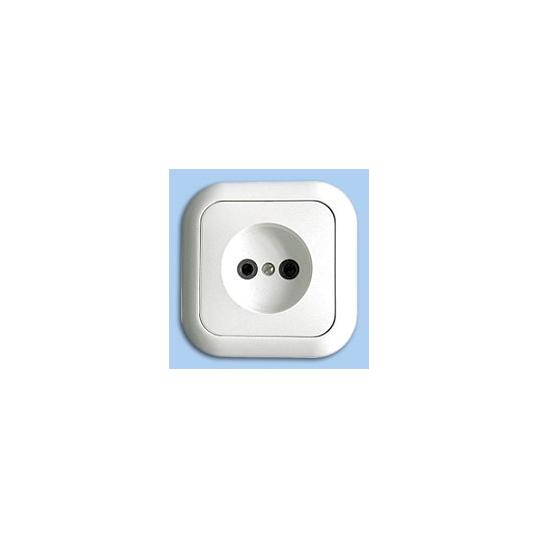 Розетка скр/уст 1-мест. без заземления IP20 16А белая РС16-228 (Беларусь) (72)
