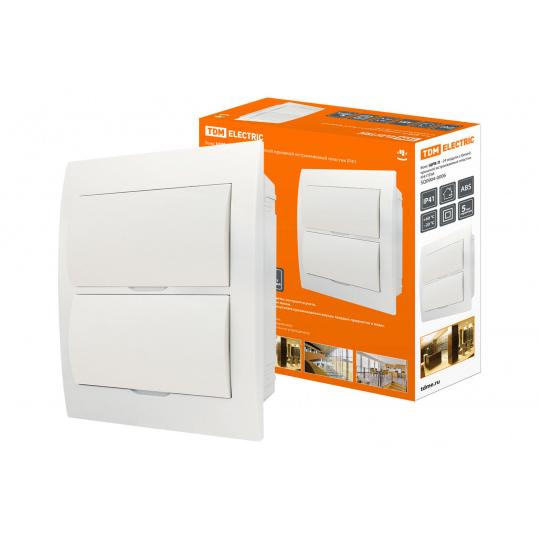Бокс ЩРВ-П-24модуля (б) встраиваемый пластик IP41 TDM
