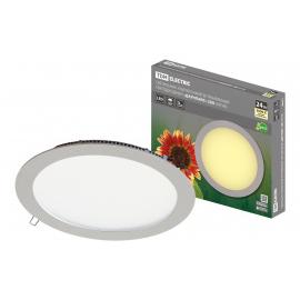 Светильник ультратонкий встраиваемый светодиодный "Даунлайт" СВО (хром) 24 Вт 3000К TDM