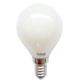 *Лампа светодиодная Шар E14 6Вт 2700K 460лм GLDEN-G45S-M Матовый (GENERAL LIGHTING) (649959)