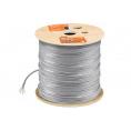 Кабель витая пара F/UTP Cat 6 4х2х23AWG (305м)  solid, ПВХ, серый TDM