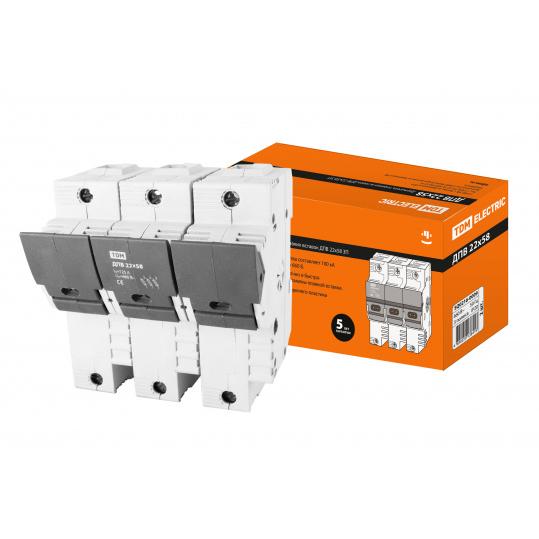 Держатель плавких вставок ДПВ 22х58 1П TDM