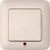 Выключатель скр/уст 1-кл. с подс. IP20 10А слоновая кость С16-053М "Прима" (Schneider Electric) (96)