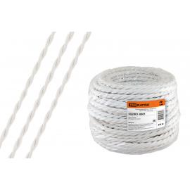 Ретро провод "Эко" 2х1,5 витой ГОСТ белый (20м) TDM