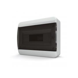 Бокс навесной IP41 12 мод. BNK 40-12-1 (прозрачная черная дверь) (TEKFOR)