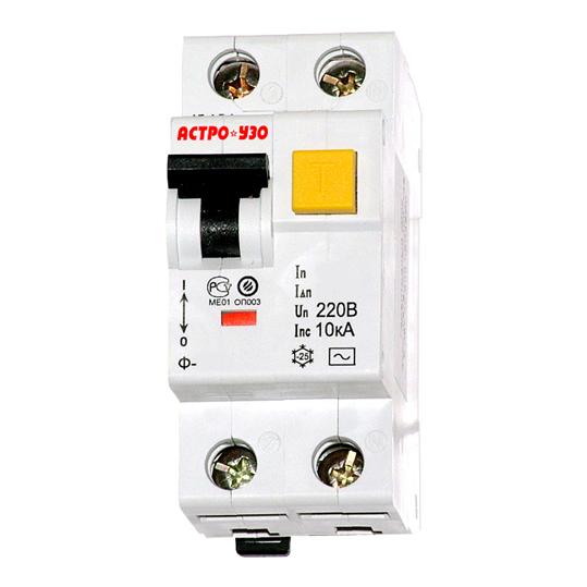 (УЗО)  40А/ 30мА 2P Ф-3211 В40  тип AC (Астро-УЗО) 