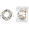 Патч-корд народный U/UTP Cat 5e 4PR 24AWG PVC, литой 15 м, серый