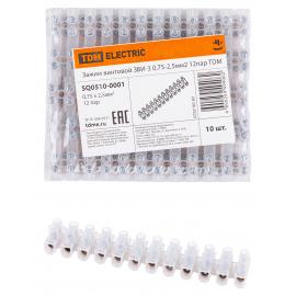 Зажим винтовой ЗВИ-3 0,75-2,5мм2 12пар TDM