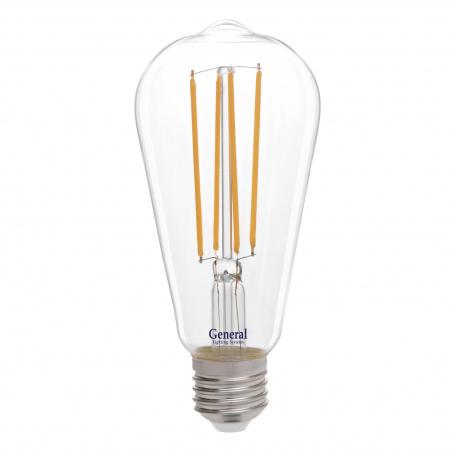Лампа GLDEN-ST64S-10-230-E27-2700