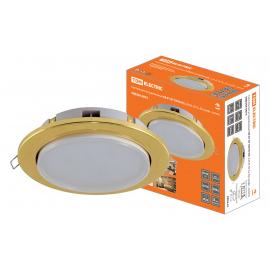 Светильник встраиваемый СВ 01-07 GX70-H5, 220 В, 50 Гц, без рефл., золото, TDM