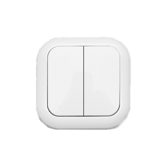 Выключатель скр/уст 2-кл. IP20 6А белый А56-124 (60)