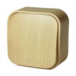 Выключатель откр/уст 1-кл. IP20 10А сосна "Quteo" (Legrand) 782260